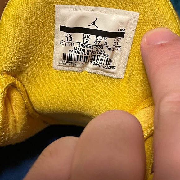 Jordan Super.Fly 2 ‘Varsity Maize’ Yellow Size US 13 - Picture 4 of 4